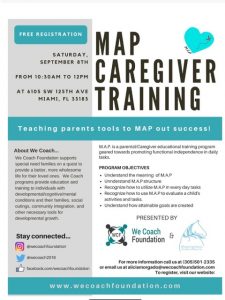 We Coach Foundation MAP Training Flyer