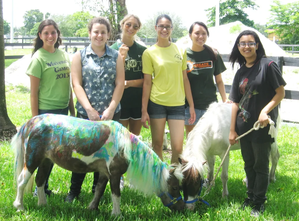 Volunteers with Painted Minis